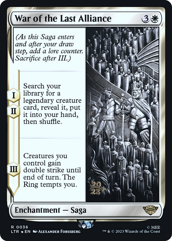 War of the Last Alliance (PRE-036) - Tales of Middle-earth Promos Foil