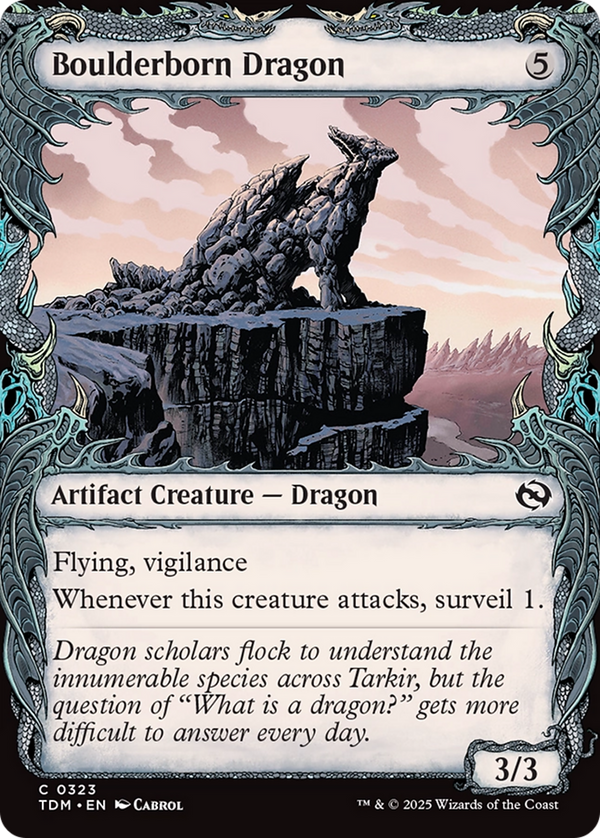 Boulderborn Dragon (Showcase) (TDM-323) - Tarkir: Dragonstorm: (Showcase)