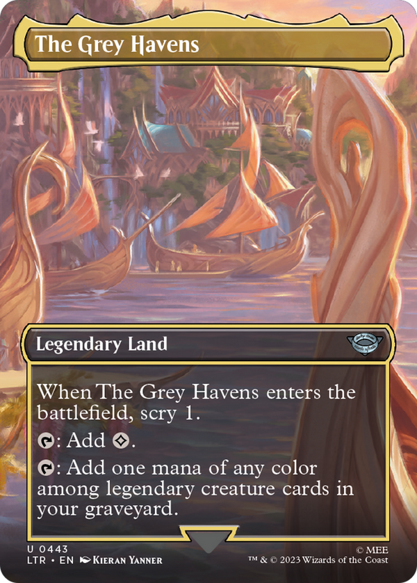 The Grey Havens (Borderless) (LTR-443) - The Lord of the Rings: Tales of Middle-earth Foil