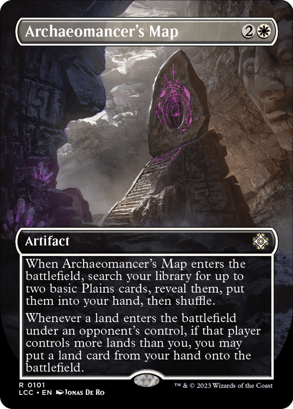 Archaeomancer's Map (Borderless) (LCC-101) - The Lost Caverns of Ixalan Commander Foil