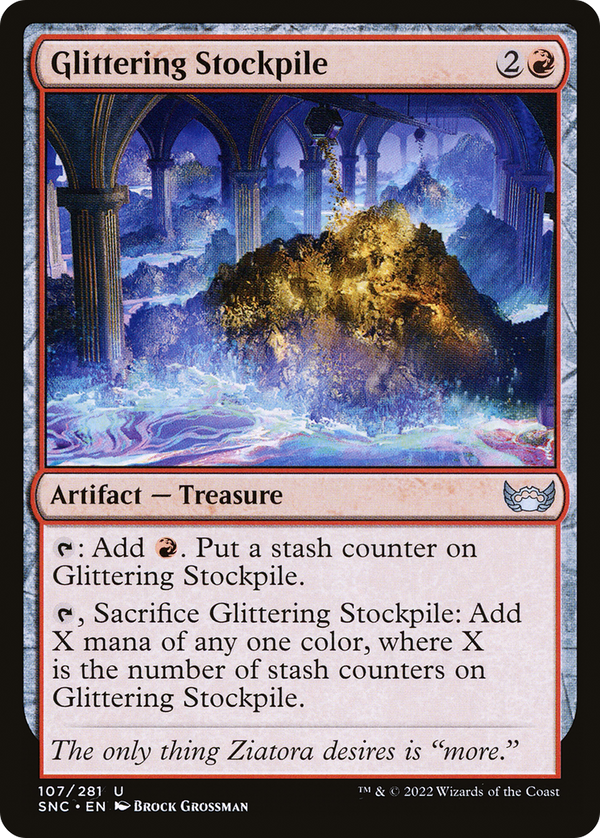 Glittering Stockpile (SNC-107) - Streets of New Capenna Foil