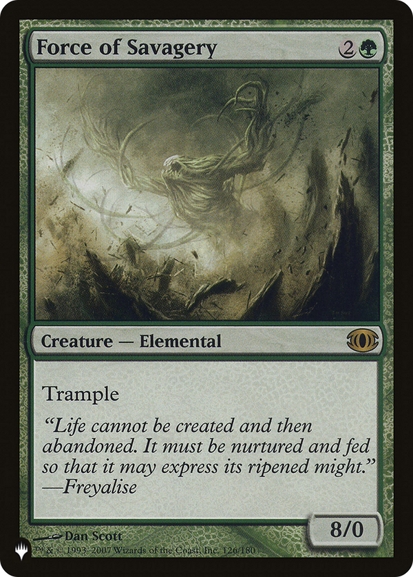 Force of Savagery (LIST-FUT-126) - The List