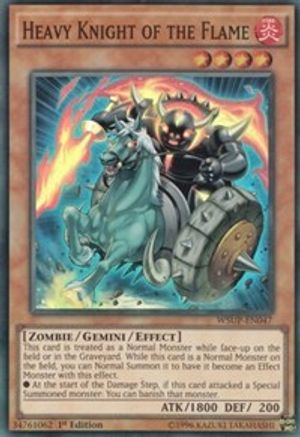 Heavy Knight of the Flame (WSUP-EN047) - World Superstars 1st Edition