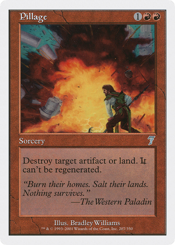 Pillage (7ED-207) - 7th Edition Foil
