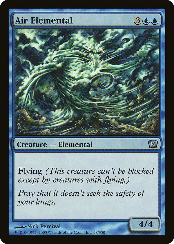 Air Elemental (9ED-058) - 9th Edition