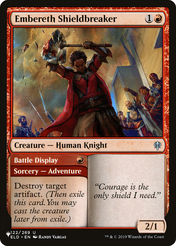 Embereth Shieldbreaker // Battle Display (LIST-ELD-122) - The List