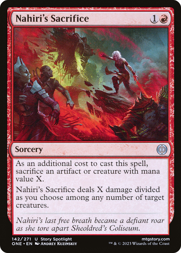 Nahiri's Sacrifice (ONE-142) - Phyrexia: All Will Be One