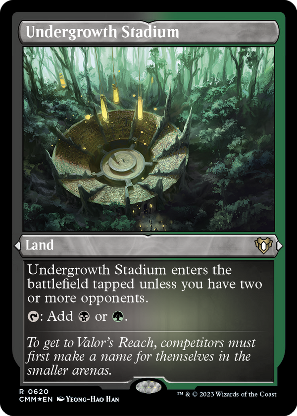 Undergrowth Stadium (Foil Etched) (CMM-620) - Commander Masters Foil