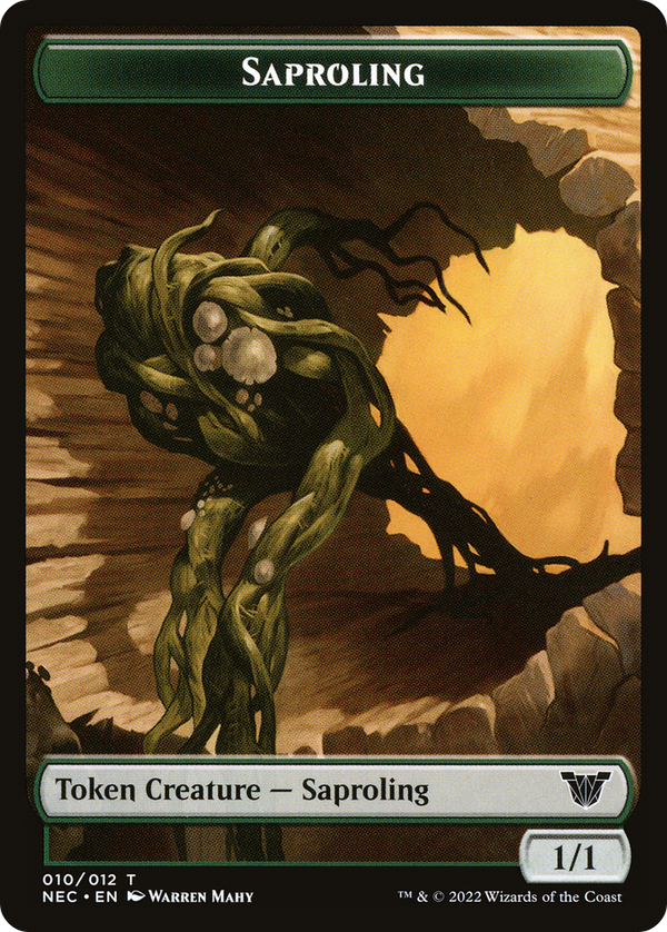 Saproling (TNEC-010) - Neon Dynasty Commander Tokens Foil