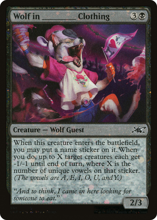 Wolf in _______ Clothing (Galaxy Foil) (UNF-381) - Unfinity Foil