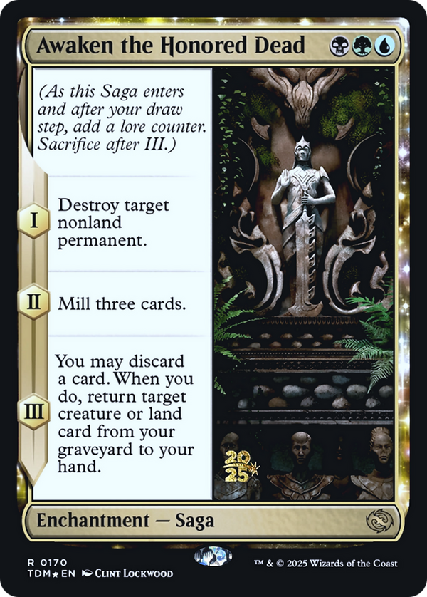 Awaken the Honored Dead (PRE-170) - Prerelease Cards: (enchantment) Foil