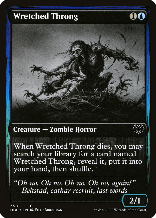 Wretched Throng (DBL-358) - Innistrad: Double Feature Foil