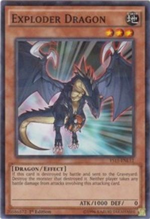 Exploder Dragon (Shatterfoil) (YS15-ENL12) - Starter Deck: Dark Legion 1st Edition