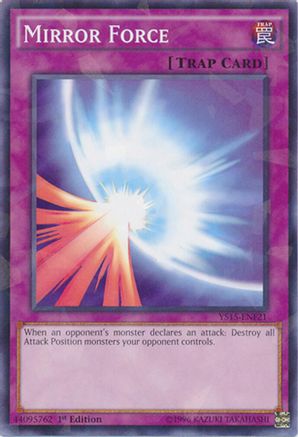 Mirror Force (Shatterfoil) (YS15-ENF21) - Starter Deck: Saber Force 1st Edition