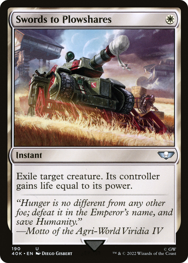 Swords to Plowshares (40K-190) - Warhammer 40,000 Commander