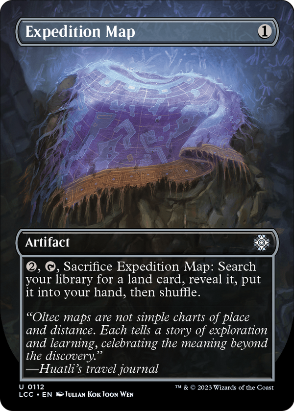 Expedition Map (Borderless) (LCC-112) - The Lost Caverns of Ixalan Commander