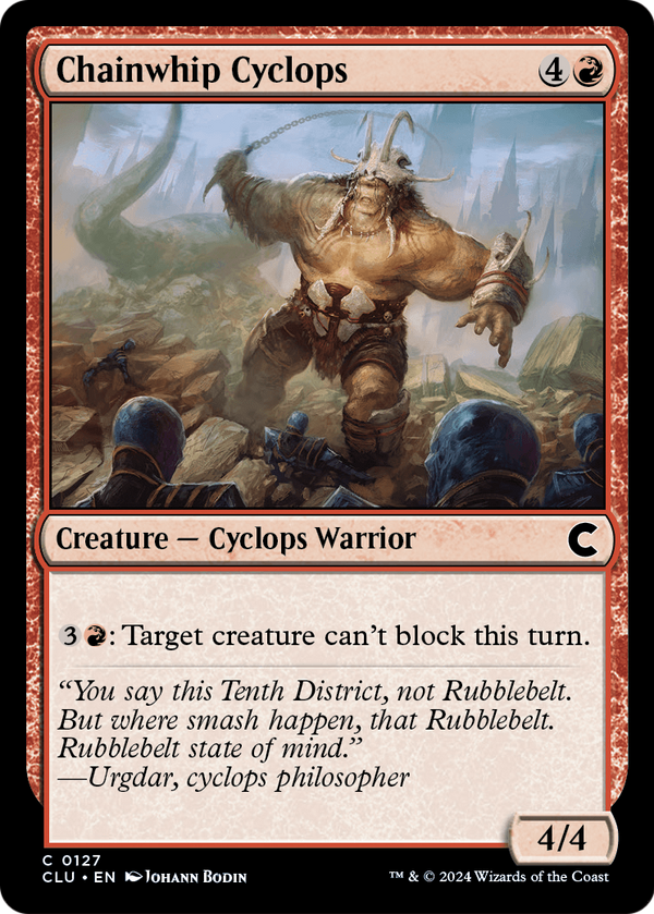 Chainwhip Cyclops (CLU-127) - Ravnica: Clue Edition