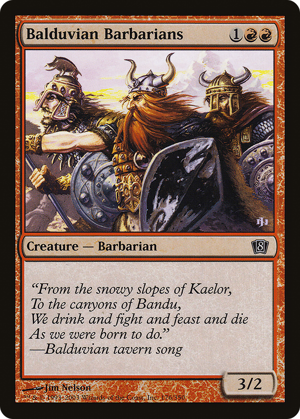 Balduvian Barbarians (8ED-176) - 8th Edition