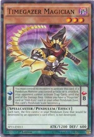 Timegazer Magician (Shatterfoil) (SP15-EN011) - Star Pack ARC-V 1st Edition