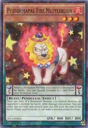 Performapal Fire Mufflerlion (Shatterfoil) (SP15-EN024) - Star Pack ARC-V 1st Edition