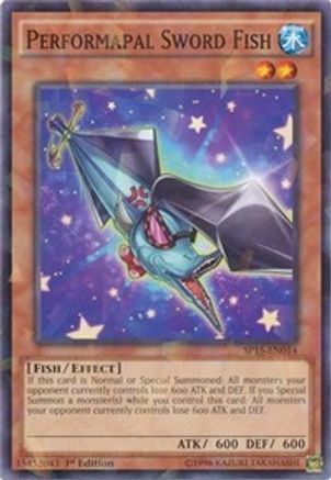 Performapal Sword Fish (Shatterfoil) (SP15-EN014) - Star Pack ARC-V 1st Edition