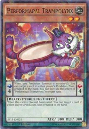 Performapal Trampolynx (Shatterfoil) (SP15-EN021) - Star Pack ARC-V 1st Edition