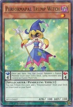 Performapal Trump Witch (Shatterfoil) (SP15-EN027) - Star Pack ARC-V 1st Edition