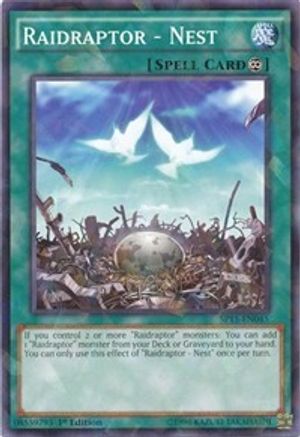 Raidraptor - Nest (Shatterfoil) (SP15-EN045) - Star Pack ARC-V 1st Edition