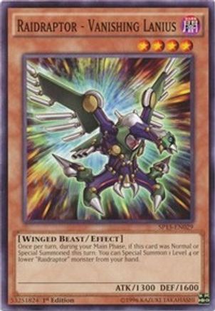 Raidraptor - Vanishing Lanius (SP15-EN029) - Star Pack ARC-V 1st Edition