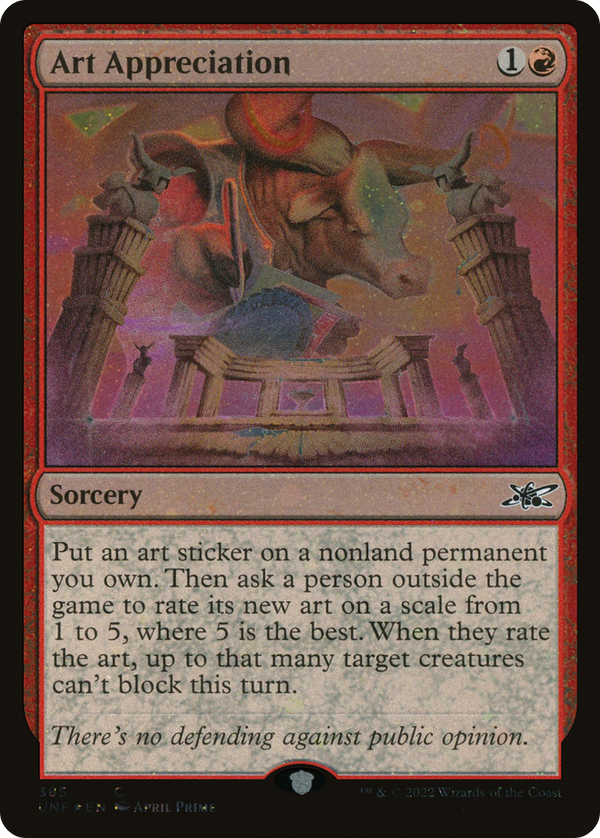 Art Appreciation (Galaxy Foil) (UNF-385) - Unfinity Foil