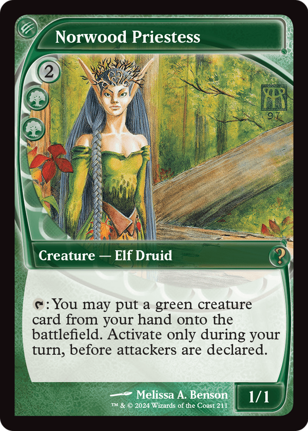 Norwood Priestess (Future Sight) (MB2-211) - Mystery Booster 2 Foil