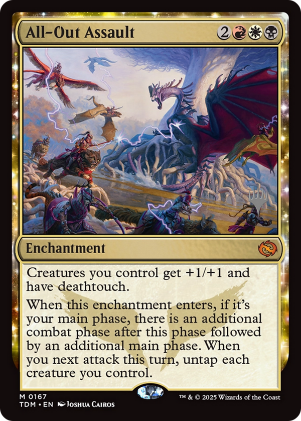 All-Out Assault (PPTDM-167) - Promo Pack: Tarkir: Dragonstorm: (enchantment)