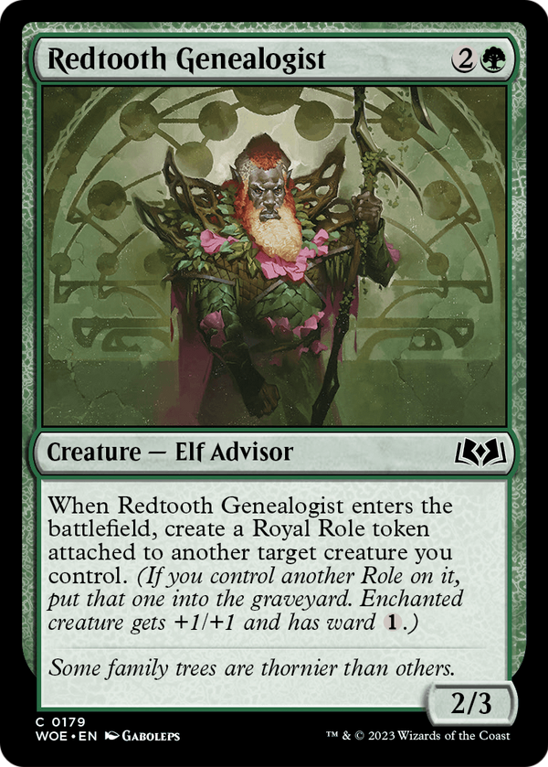 Redtooth Genealogist (WOE-179) - Wilds of Eldraine Foil