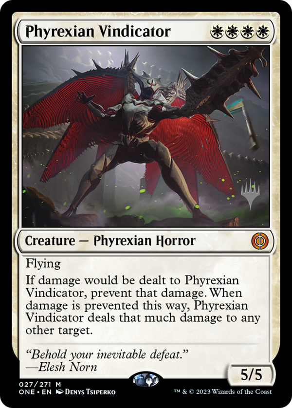 Phyrexian Vindicator (PPONE-027) - Phyrexia: All Will Be One Promos