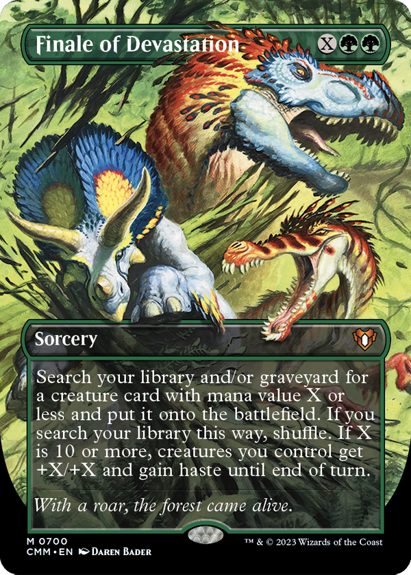 Finale of Devastation (Borderless) (CMM-700) - Commander Masters Foil