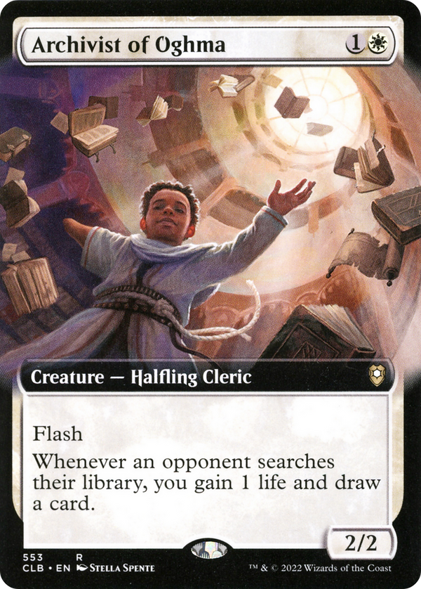 Archivist of Oghma (Extended Art) (CLB-553) - Commander Legends: Battle for Baldur's Gate: (Extended Art)