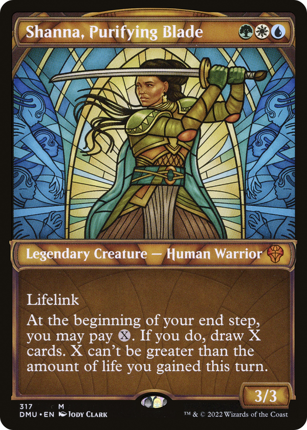 Shanna, Purifying Blade (Showcase) (DMU-317) - Dominaria United: (Showcase)