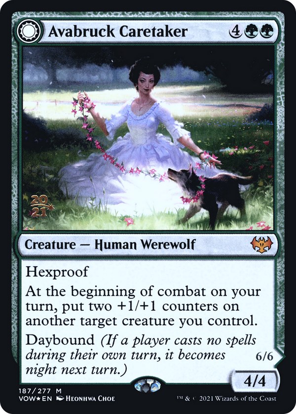 Avabruck Caretaker (PRE-187) - Innistrad: Crimson Vow Promos: (Double Faced Transform) Foil