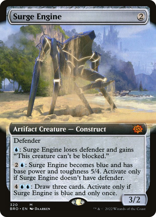 Surge Engine (Extended Art) (BRO-320) - The Brothers' War: (Extended Art) Foil