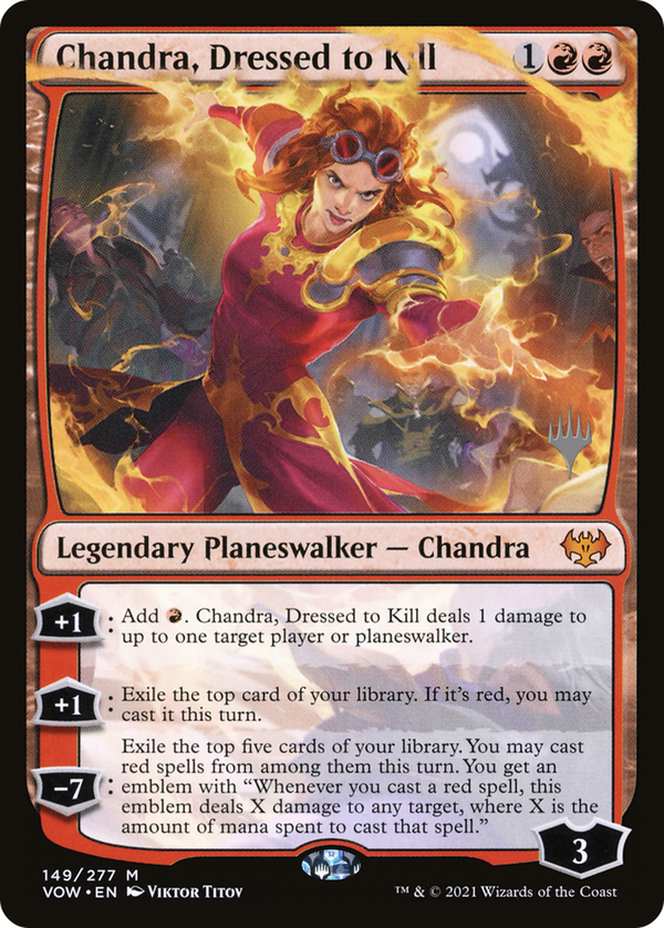Chandra, Dressed to Kill (PPDMU-149) - Innistrad: Crimson Vow Promos Foil