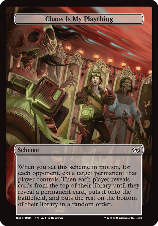 Chaos is My Plaything (Full Art) (A:DSC-329) - Duskmourn: House of Horror Commander