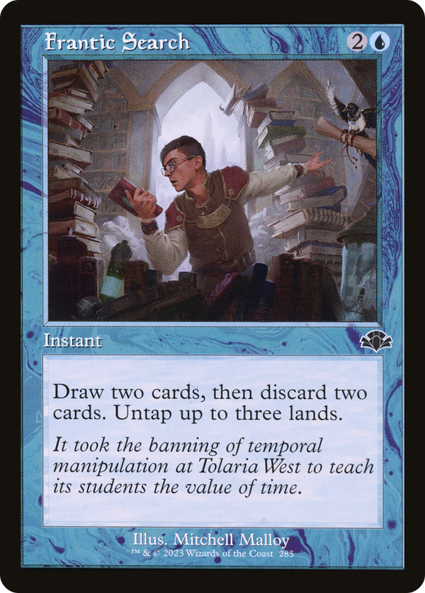 Frantic Search (Retro Frame) (DMR-285) - Dominaria Remastered