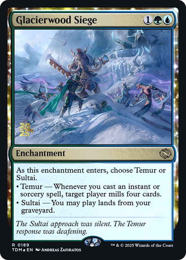 Glacierwood Siege (PRE-189) - Prerelease Cards: (enchantment) Foil