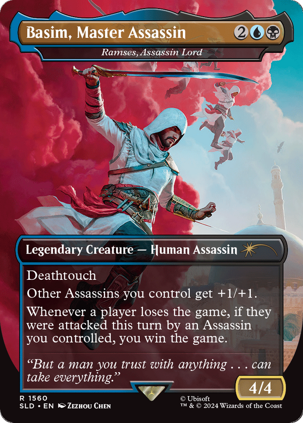 Basim, Master Assassin - Ramses, Assassin Lord (SLD-1560) - Secret Lair Drop / Basim, Master Assassin (Borderless)