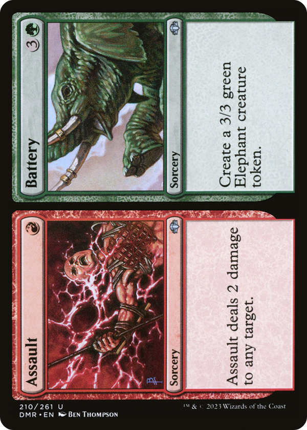 Assault // Battery (DMR-210) - Dominaria Remastered Foil