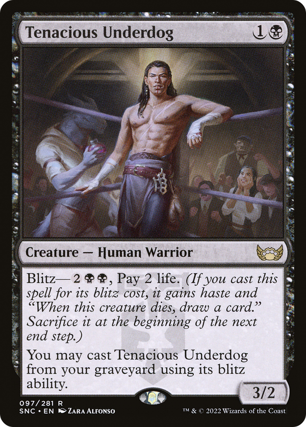 Tenacious Underdog (SNC-097) - Streets of New Capenna Foil