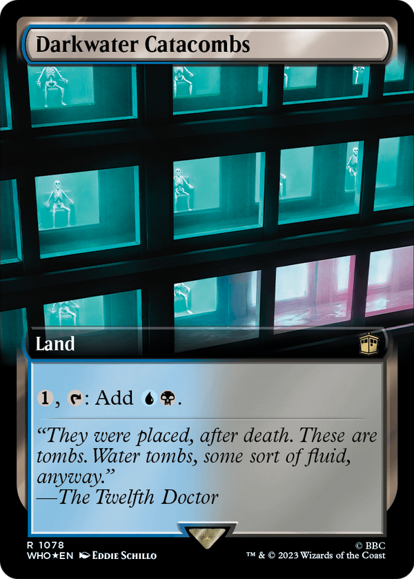 Darkwater Catacombs (Extended Art) (Surge Foil) (WHO-1078) - Doctor Who: (Extended Art) Foil