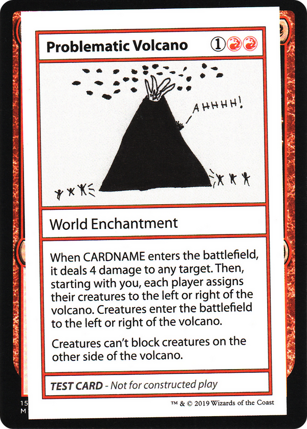 Problematic Volcano (No PW Symbol) (CMB1-060) - Mystery Booster Playtest Cards 2021