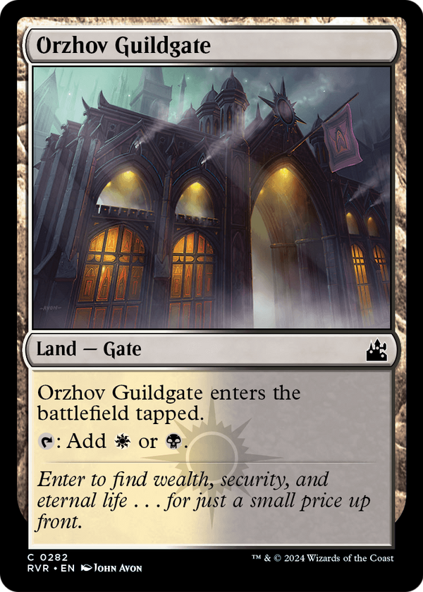 Orzhov Guildgate (RVR-282) - Ravnica Remastered Foil