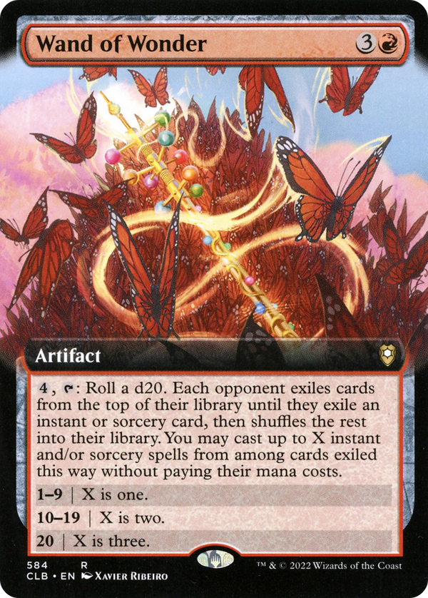 Wand of Wonder (Extended Art) (CLB-584) - Commander Legends: Battle for Baldur's Gate: (Extended Art) Foil